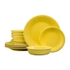 Fiesta Classic Rim 12-pc. Dinnerware Set In Yellow
