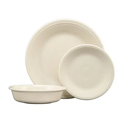 Fiesta Classic Rim 3-pc. Ceramic Place Setting In White