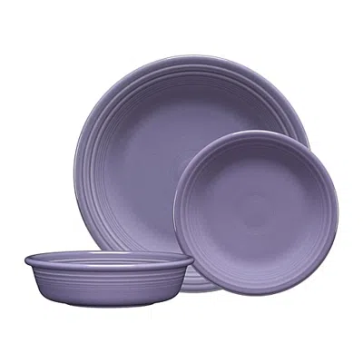 Fiesta Classic Rim 3-pc. Place Setting In Purple