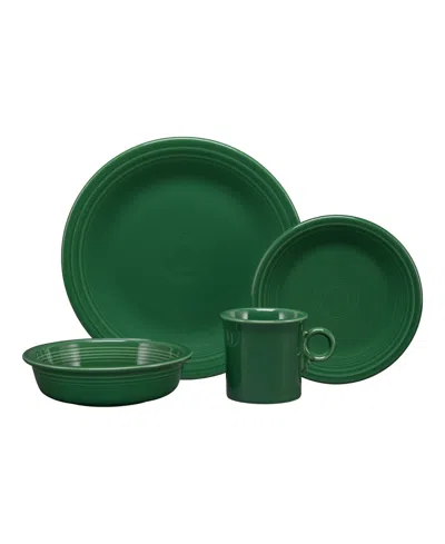 Fiesta Classic Rim 4 Pc. Place Setting, Service For 1 In Jade