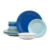 Fiesta Classic Rim Coastal Blues 12-pc. Dinnerware Set In Multi