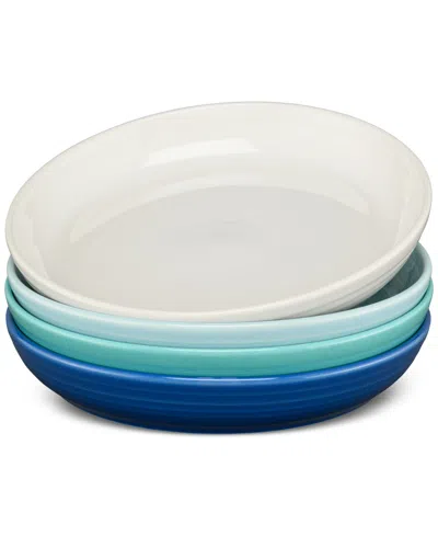 Fiesta Coastal Blues Coupe 8.5" Luncheon Bowls, Set Of 4