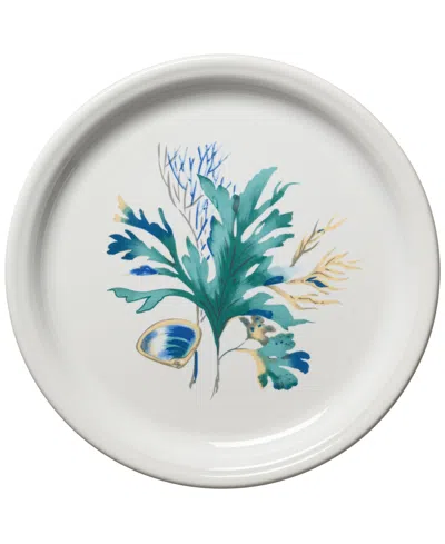 Fiesta Coastal Shores Bistro Coupe Luncheon Plate In White