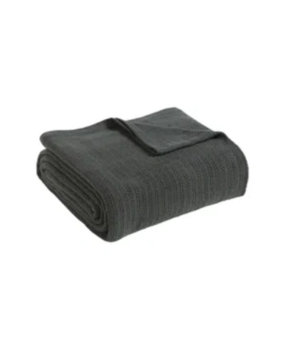 Fiesta Cotton Blanket, Full/queen In Slate