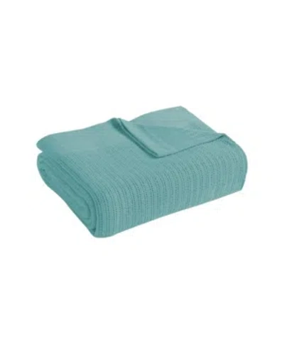 Fiesta Cotton Blanket, Full/queen In Turquoise