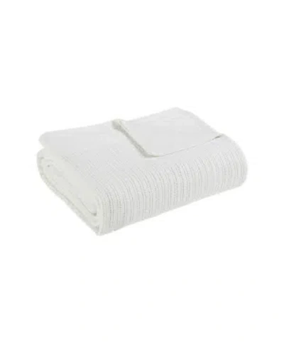 Fiesta Cotton Blanket, Twin In White