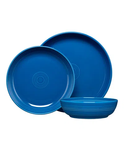 Fiesta Coupe Bowl 3 Pc. Place Setting, Service For 1 In Blue