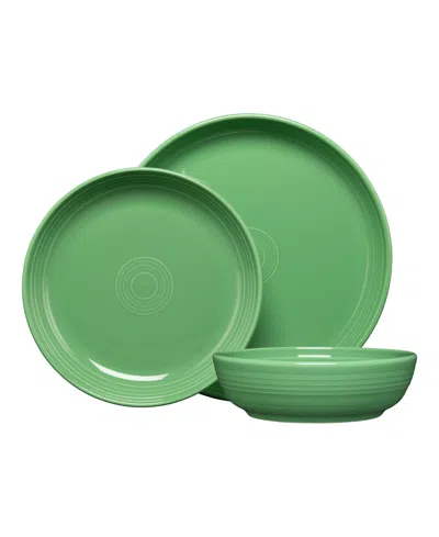 Fiesta Coupe Bowl 3 Pc. Place Setting, Service For 1 In Green