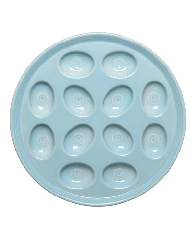 Fiesta Egg Plate In Blue