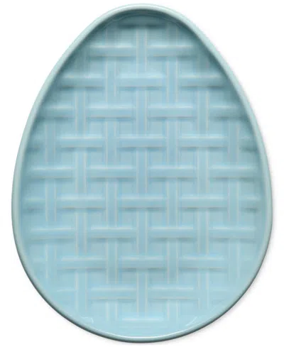 Fiesta Embossed Egg Plate In Sky
