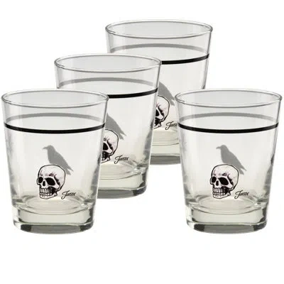 Fiesta Halloween Icons 15-ounce Tapered Dof Glass Set Of 4 In Transparent