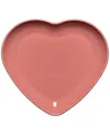 Fiesta Heart Shaped Plate 9" In Peony