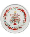 Fiesta Holly Berry Christmas Tree 12" Round Baking/serving Platter