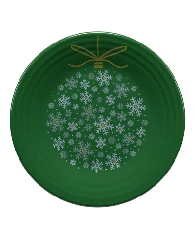 Fiesta Jade Snowflakes Luncheon 9" Ornament Plate, Exclusively At Macy's In Green