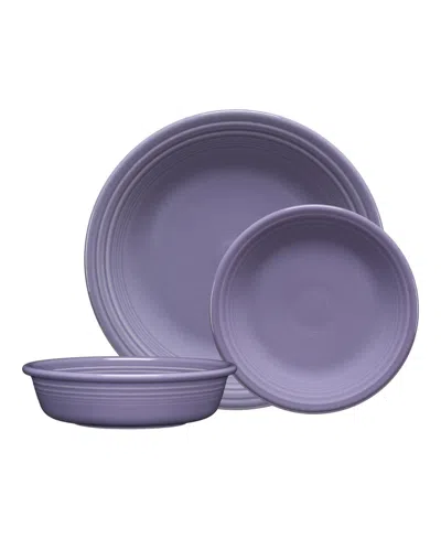 Fiesta Lavender 3-pc. Casual Dinnerware Set In Purple