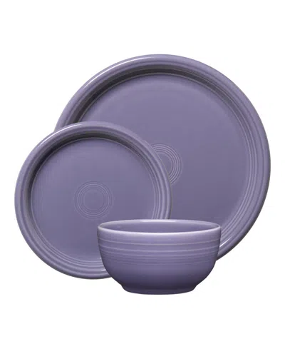 Fiesta Lavender Bistro 3-pc. Casual Dinnerware Set In Purple