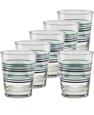 Fiesta Lavender Bloom Double Old Fashioned Glasses, Set Of 6 In Transparent