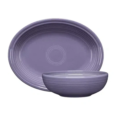 Fiesta Lavender Ceramic Serving Platter In Purple