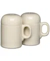 Fiesta Linen Rangetop Large Salt And Pepper Shaker Set In White