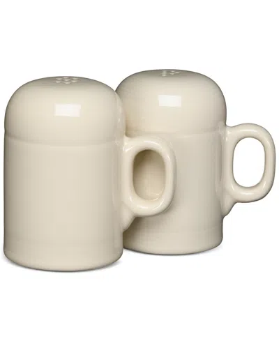 Fiesta Linen Rangetop Large Salt And Pepper Shaker Set In White