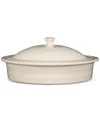 Fiesta Linen Small Round Covered Casserole 45-oz. In Neutral