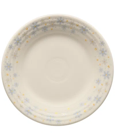 Fiesta Linen Snowflakes Classic Rim Luncheon Plate, Exclusively At Macy's In Neutral
