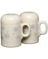Fiesta Linen Snowflakes Rangetop Large Salt & Pepper Shakers, Exclusively At Macy's In Neutral