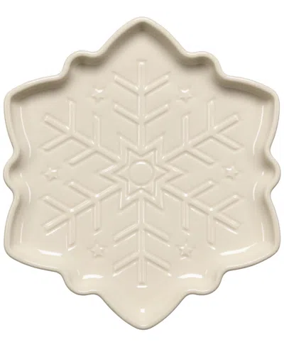 Fiesta Linen Snowflake-shaped 9" Plate, Exclusively At Macy's In Sand