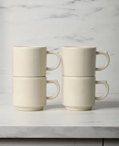 Fiesta Linen Stackable Mugs, Set Of 4 In Neutral