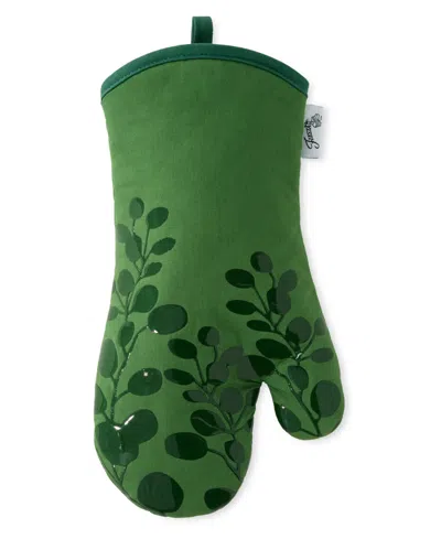 Fiesta Luscious Forest Cotton Oven Mitt, 7" X 13" In Green