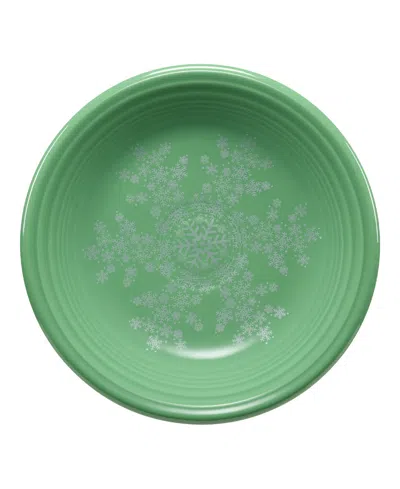 Fiesta Meadow Snowflakes 7.25" Classic Rim Salad Plate, Exclusively At Macy's In Green
