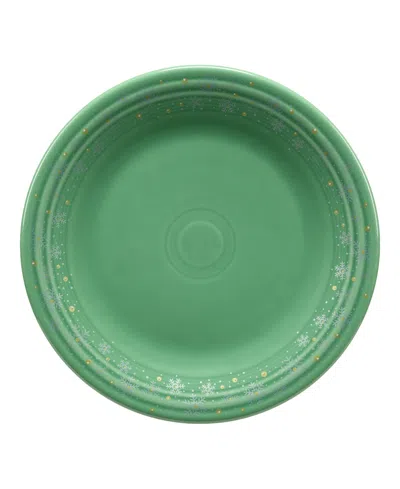 Fiesta Meadow Snowflakes Classic Rim Dinner Plate, Exclusively At Macy's In Green