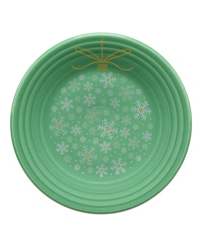 Fiesta Meadow Snowflakes Luncheon 9" Ornament Plate, Exclusively At Macy's In Green