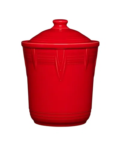 Fiesta Small Chevron Canister 1 Quart In Scarlet