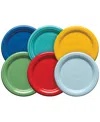 Fiesta Mixed Color Coasters/mug Covers, Set Of 6 In Mixed Color