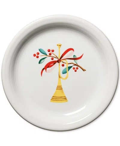 Fiesta Nutcracker Appetizer Plate In Open White
