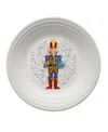 Fiesta Nutcracker Luncheon Plate, The Giver In Open White