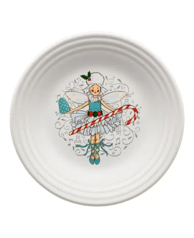 Fiesta Nutcracker The Sugar Plum Fairy Classic Rim Luncheon Plate, 4th & Final In The Series In White