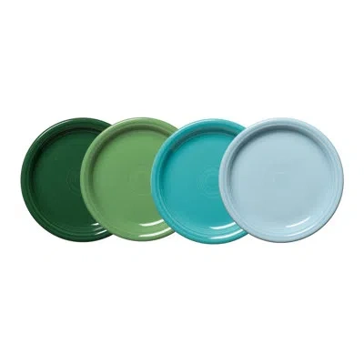 Fiesta Shop Mixed Sets Aegean Bistro Coupe 7 1/4 Inch Salad Plate, Set Of 4 In Mixed Aegean