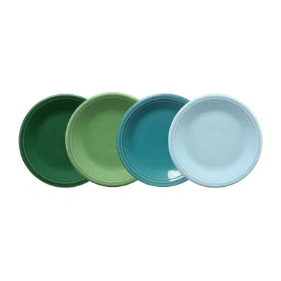 Fiesta Shop Mixed Sets Aegean Classic Rim 7 1/4 Inch Salad Plate, Set Of 4 In Mixed Aegean