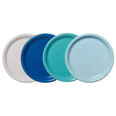 Fiesta Shop Mixed Sets Coastal Blues Bistro Coupe 10 1/2 Inch Dinner Plate, Set Of 4 In Mixed Coastal