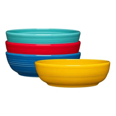 Fiesta Shop Mixed Sets  Vibrant Coupe 6 3/4 Inch Salad Bowl 24 Oz, Set Of 4 In Mixed Vibrant