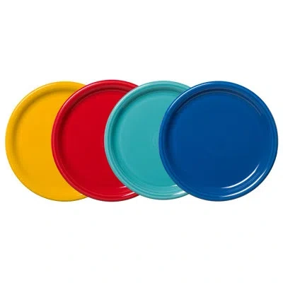 Fiesta Shop Mixed Sets Vibrant Bistro Coupe 10 1/2 Inch Dinner Plate, Set Of 4 In Mixed Vibrant
