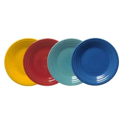 Fiesta Shop Mixed Sets Vibrant Classic Rim 9 Inch Luncheon Plate, Set Of 4 In Mixed Vibrant