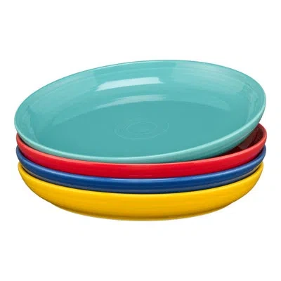 Fiesta Shop Mixed Sets Vibrant Coupe 10 3/8 Inch Dinner Bowl 40 Oz, Set Of 4 In Mixed Vibrant