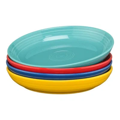 Fiesta Shop Mixed Sets Vibrant Coupe 8 1/2 Inch Luncheon Bowl 26 Oz, Set Of 4 In Mixed Vibrant