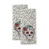 Fiesta Skull And Vine 2-pc. Kitchen Towel Set In Multi