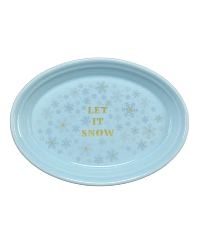 Fiesta Sky Snowflakes Let It Snow Serving Platter, Exclusively At Macy's