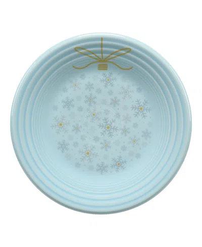 Fiesta Sky Snowflakes Luncheon 9" Ornament Plate, Exclusively At Macy's In Blue