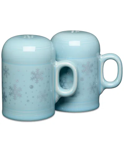 Fiesta Sky Snowflakes Rangetop Large Salt & Pepper Shakers, Exclusively At Macy's In Blue